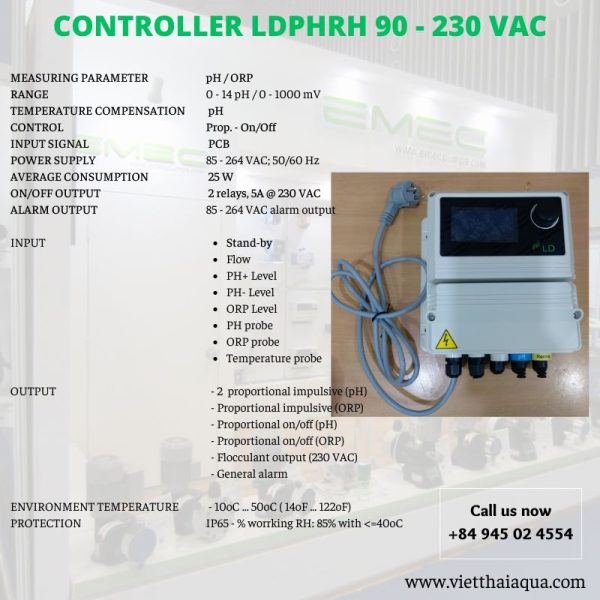 Bộ đo 2 kênh pH ORP Controller LDPHRP