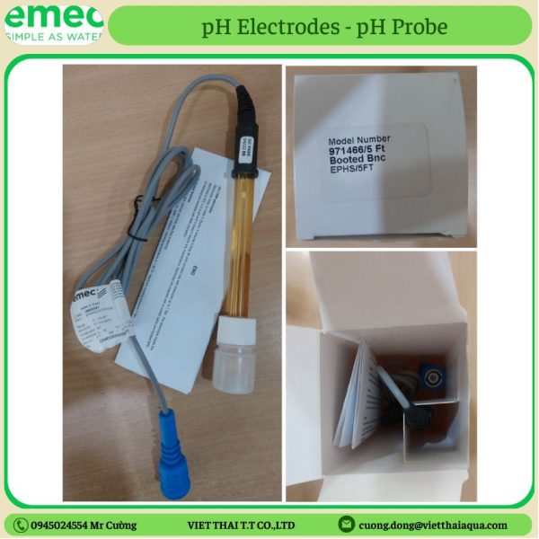 Cảm biến pH - Đầu dò pH - code EPHS hãng EMEC Italy